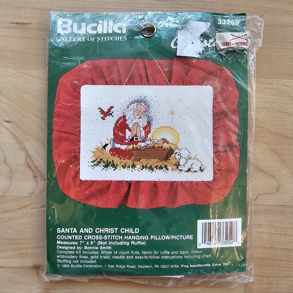 Bucilla Cross Stitch Kit "Santa and Christ Child"